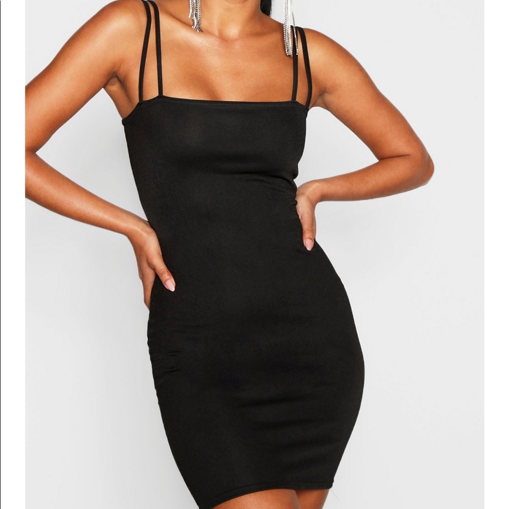 Double strap mini dress